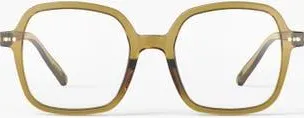 Izipizi Office 52mm Square Reading Glasses in Golden Green at Nordstrom, Size +3.00