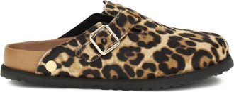 Birkenstock Leopard Boston Mules