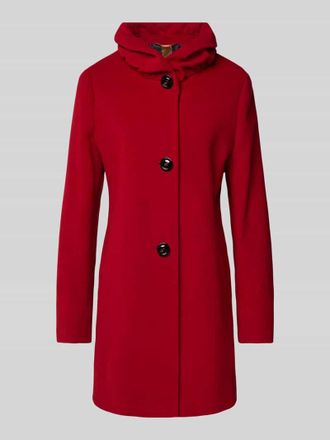 Gil Bret Shaped Fit Wollmantel mit Kaschmir-Anteil in Rot, Gr&ouml;&szlig;e 40