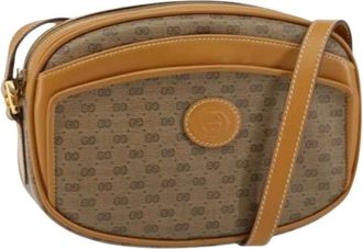 Gucci Pre-owned Cross Body Bags, female, Brown, Size: ONE SIZE Pre-owned Plastic Cross Body Bag