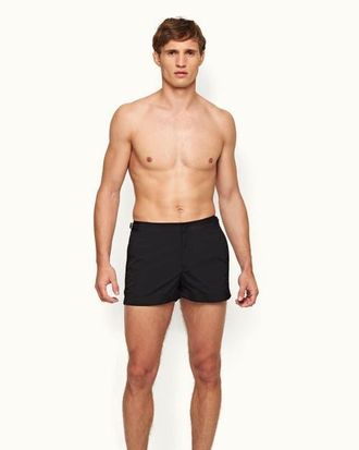 Orlebar Brown Springer Shortest-Length Swim Shorts in Black at Nordstrom, Size 33