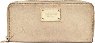 Michael Kors Tweedehands leren portemonnees - Dames - Vintage Accessoires - Geel - ONE Size - Vintage