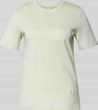 Only Regular Fit T-Shirt aus reiner Bio-Baumwolle Modell KETTY in Schilf, Gr&ouml;&szlig;e XS