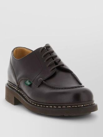 Paraboot chambord lace up leather derby shoes
