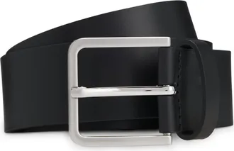 HUGO BOSS Lederg&uuml;rtel BOSS Drazen-BOSS-Tip_Sz40, Herren, Gr. 11,5, schwarz 001, Leder, unifarben, G&uuml;rtel Lederg&uuml;rtel