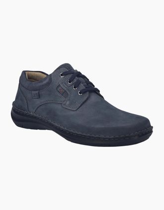 Josef Seibel Mens New Anvers 36 Mens Wide Fit Shoes - Indigo Le - Size: 6.5