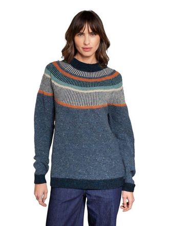 Celtic & Co. Statement Donegal Wool Sweater in Indigo at Nordstrom, Size X-Large