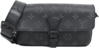 Louis Vuitton Pre-owned Cross Body Bags, female, Black, Size: ONE SIZE Pre-owned Canvas louis-vuitton-bags