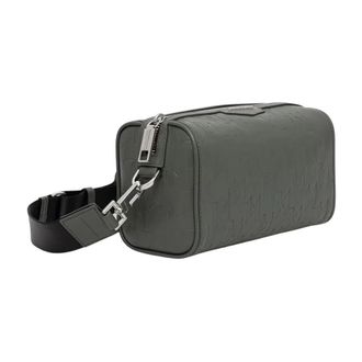Karl Lagerfeld Tassen, Heren, Groen, ONE Size, Leer, K/Loom Crossbody Tas