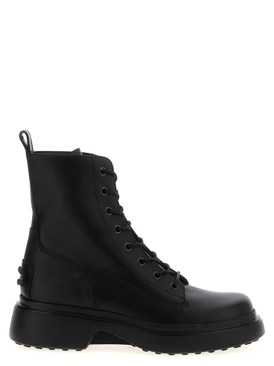 TOD'S＊TOD'S W. G. LACE-UP レースアップアンクルブーツ＊送込 Man ブラック レザー アンクル ブーツ XXM61K0HM10D909MCB999 | Tods
