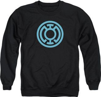 Gildan Green Lantern Lt Blue Emblem Adult Crewneck Sweatshirt