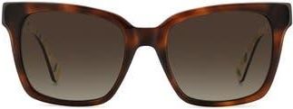 Kate Spade New York harlow gs 55mm gradient polarized square sunglasses in Havana/Brown Sf at Nordstrom Rack