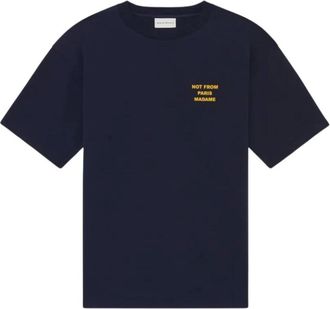 Dr&ocirc;le de Monsieur Camiseta con eslogan - Tops - Hombre - Azul - XL