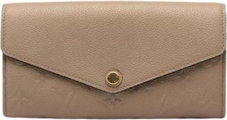 Louis Vuitton Pre-owned Wallets, female, Beige, Size: ONE SIZE Pre-owned Leather Wallet