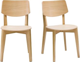 Miliboo Miliboo - Set De 2 Sillas Vintage De Madera Clara Avea