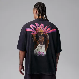Nike Jordan Mens Jordan Flight T-Shirt in Black | IF3118-010