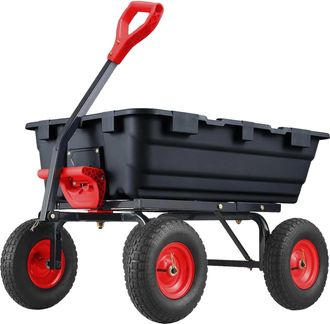 OEM Carro De Jard&iacute;n De Descarga R&aacute;pida, Capacidad De 363 Kg (800 Lb), Color Negro
