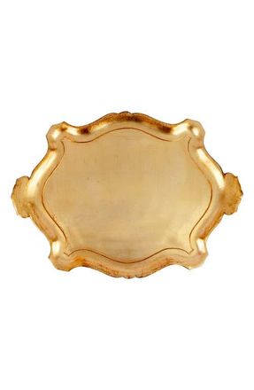 Vietri Florentine Wood Tray in Gold at Nordstrom