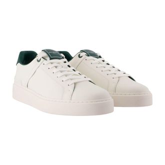Balmain Mens B Court Sneaker White Calfskin
