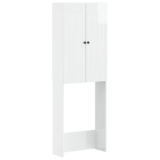 vidaXL Mueble De Ba&ntilde;o Alkmaar Blanco Brillante 66 X 25,5 X 190 Cm Vidaxl