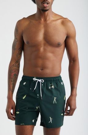 MAVRANS Fun & Games Swim Trunks in Green at Nordstrom, Size Xx-Large