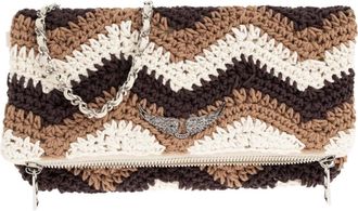 Zadig&Voltaire Tassen, Dames, Bruin, ONE Size, Katoen, Rock Macram&eacute; Tas