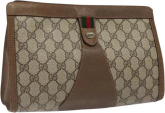 Gucci Pre-owned Cuoio clutches - - Pre-owned - Donna - Beige - ONE SIZE