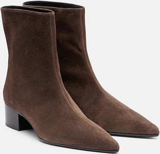 Khaite Andee suede ankle boots