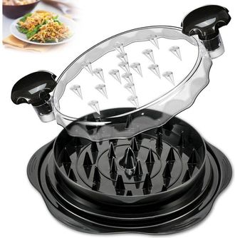 OEM Picadora De Pollo Manual Para Filetes De Pollo, Carne Y Verduras (negro Elegante)