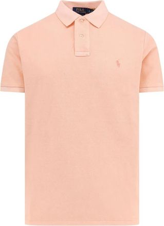 Polo Ralph Lauren Tops, Heren, Oranje, S, Katoen, Oranje T-shirts en Polos met Logo