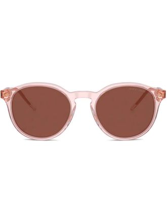 Giorgio Armani round-frame sunglasses - men - Acetate - 52 - Pink
