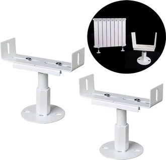 OEM Patas De Radiador Tradicionales, Altura Ajustable, Base De Acero, Soporte De Suelo, Soportes De Columna Para Radiadores, Altura Libre Al Suelo De 18-2