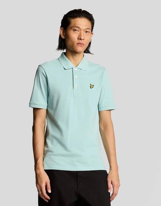 Lyle & Scott Lyle And Scott Mens Plain Cotton Polo Shirt - Blue - Size: 34