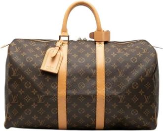 Louis Vuitton Pre-owned Weekend Bags, female, Brown, Size: ONE SIZE Pre-owned Vintage Weekend Bag
