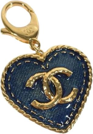 Chanel Pre-owned Vintage Sleutelhanger - Dames - Vintage Accessoires - Blauw - ONE Size - Vintage
