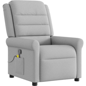 vidaXL Vidaxl - Sill&oacute;n De Masaje Reclinable De Tela Gris Nube