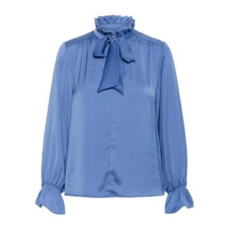 Inwear Overhemden, Dames, Blauw, 2Xs, Blouses