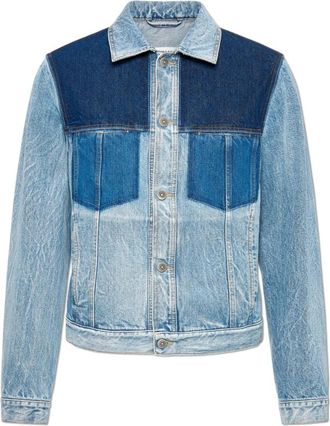 Maison Margiela Vintage-effect Denim Jacket - Heren - Spijkerjassen - Blauw - L - Denim - Jassen