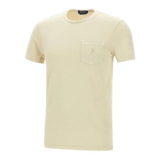 Polo Ralph Lauren T-Shirts, male, Beige, Size: S Mclassics T-shirt