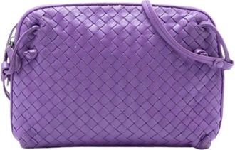 Bottega Veneta Pre-owned Cross Body Bags, female, Purple, Size: ONE SIZE Pre-owned Nodini Crossbody Bag