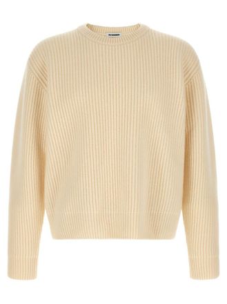Jil Sander Beige Knitted Sweaters