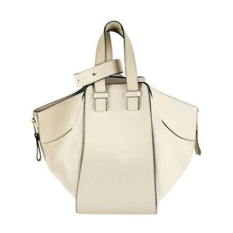 Loewe Pre-owned Handbag - Dames - Vintage Handtas - Beige - ONE Size - Leer - Vintage