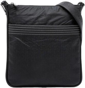 Loewe Pre-owned Cross Body Bags, female, Black, Size: ONE SIZE Pre-owned Vintage Anagram Embossed Leather Crossbody Bag