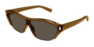 Saint Laurent SL 704 004 Womens Sunglasses Brown Size 99