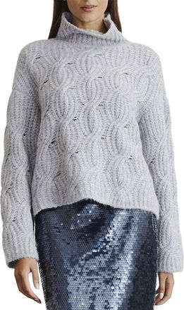 Tanya Taylor Opaline Alpaca & Wool-Blend Top