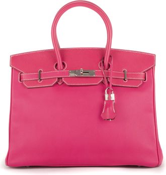 Herm&egrave;s Pre-owned Womens Birkin 35 Handbag - Pink - One Size