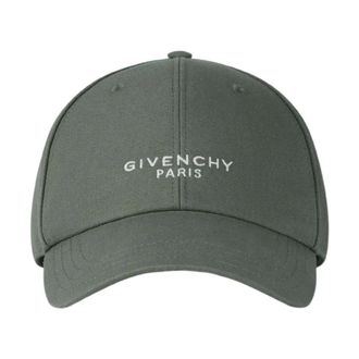 Givenchy Paris Embroidered Cap - male - Givenchy - Hats & Caps - Green - ONE SIZE - Accessories