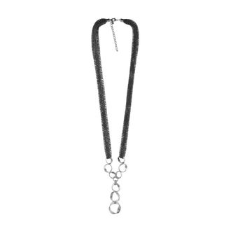 Dansk Copenhagen Lang Gebreide Vloeibare Ketting - Dames - Kettingen - Grijs - ONE Size - Accessoires