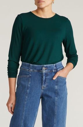 Universal Standard Joan Relaxed Fit T-Shirt in Forest Green at Nordstrom, Size Xs