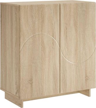 vidaXL Aparador Roble Sonoma 67 X 34,5 X 75 Cm Madera De Ingenier&iacute;a Vidaxl